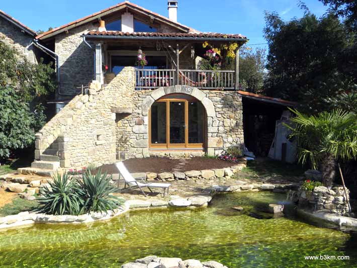 Stone House with Natural Pool